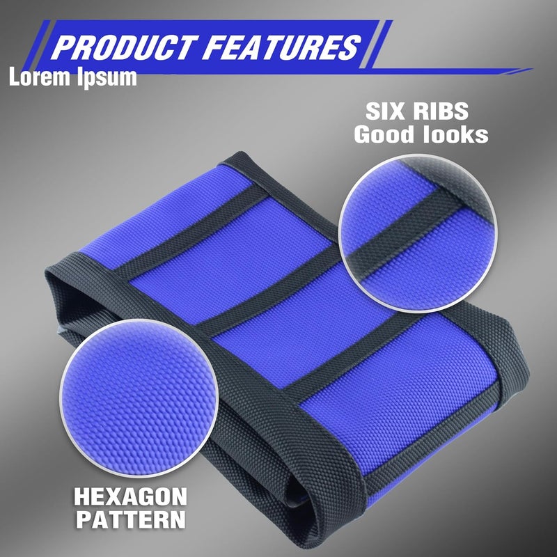 fewfuss Gripper Rubber Dirt Bike Seat Cover - Universal Soft Seat Cover for Most Dirt Bike Motorcycle Blue - Image 5